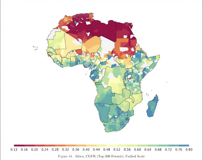 A Continental Divide in Friendship: What This Map of Africa Reveals About Social Connections